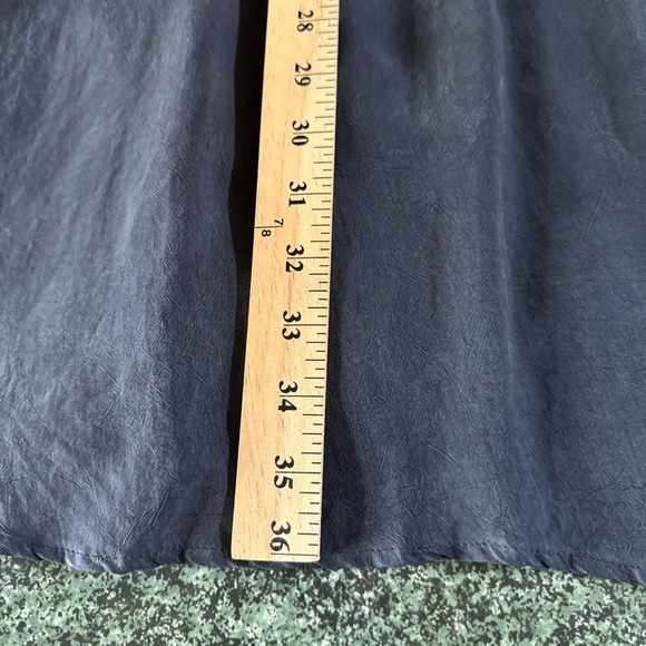 Feral Childe Y2K Cupro Eco Friendly Minimalist Dress‎ sz S Blue Button Up - Picture 8 of 10